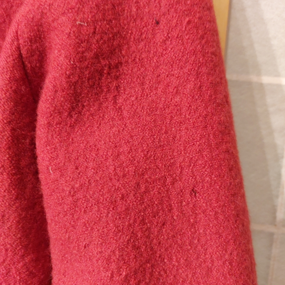 Covelo red wool Casbah coat, size XL, NWT (flaws) - Picture 13 of 14